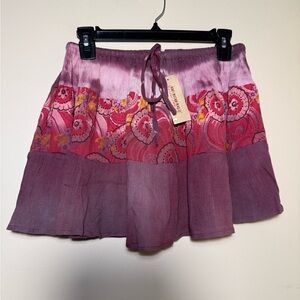 NWT American Rag Tie-Dye/Paisley Mini Skirt | Size Small | 100% Cotton Boho